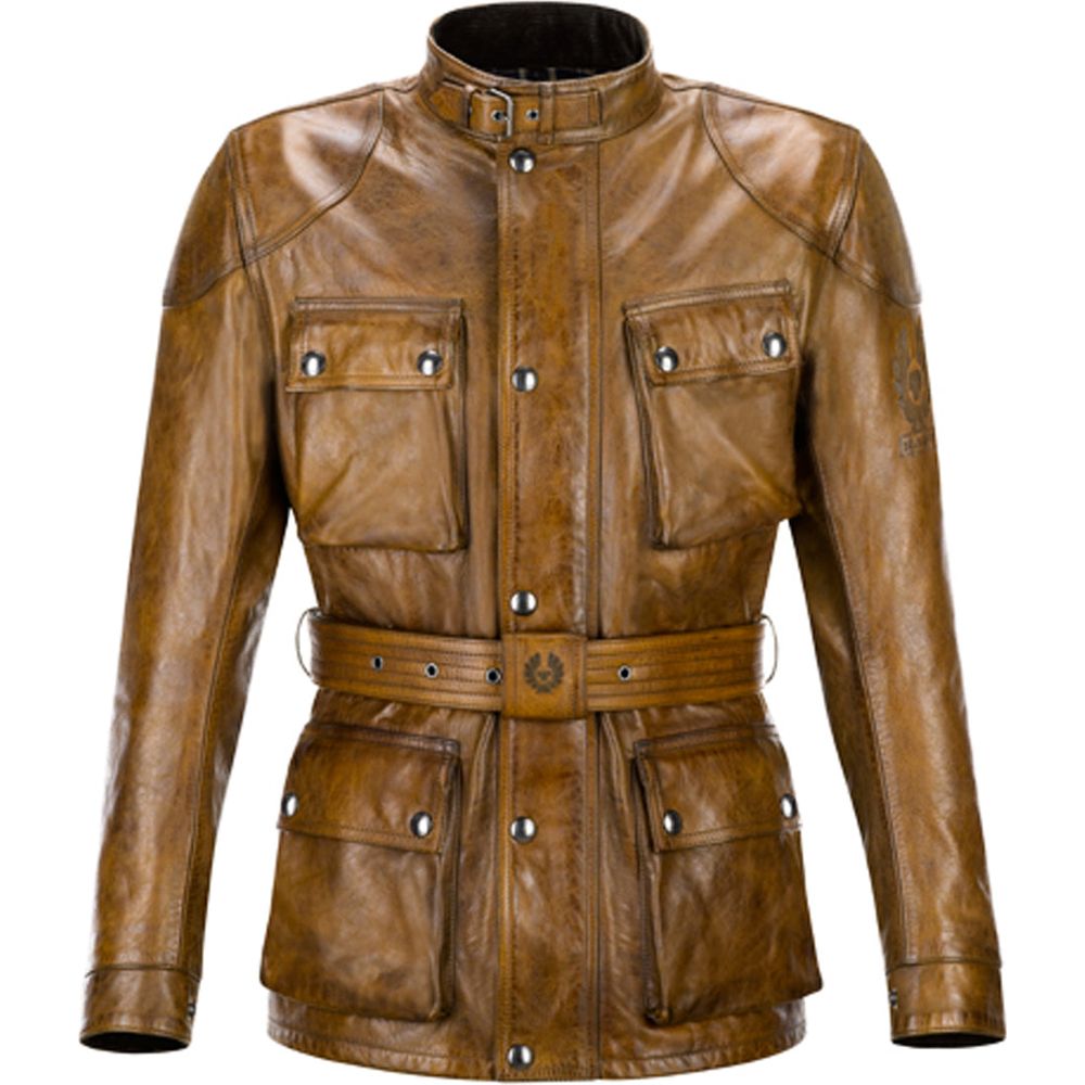 Belstaff Trialmaster Pro Leather Jacket Burnt Cuero