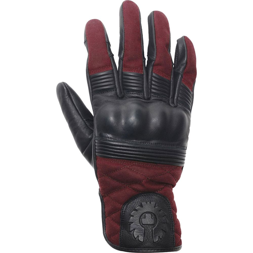 Belstaff Hampstead Leather Gloves Black / Red - FREE UK Shipping, FREE 365 Day Returns | Moto Central