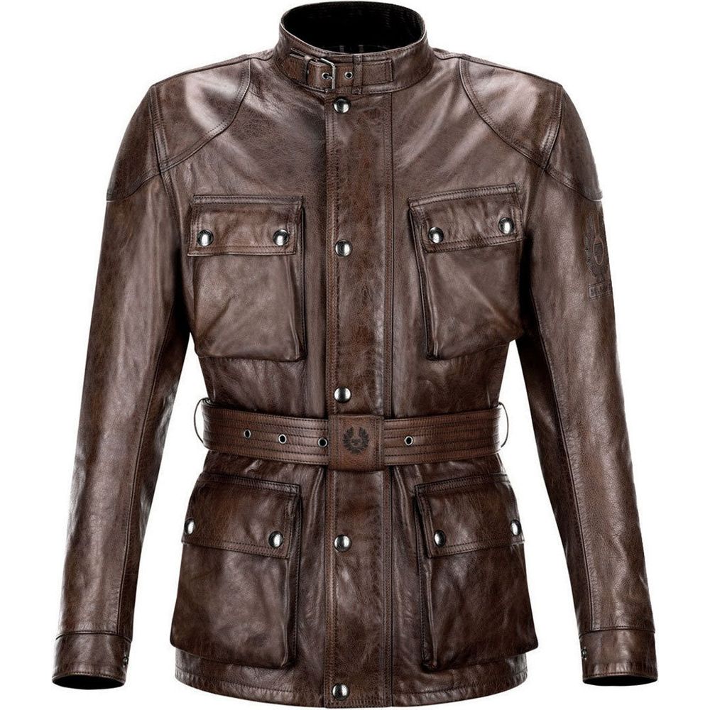 Belstaff Trialmaster Pro Leather Jacket Black / Brown