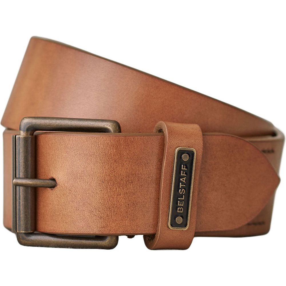 Belstaff Ledger Leather Belt Chestnut - FREE UK Shipping, FREE 365 Day Returns | Moto Central