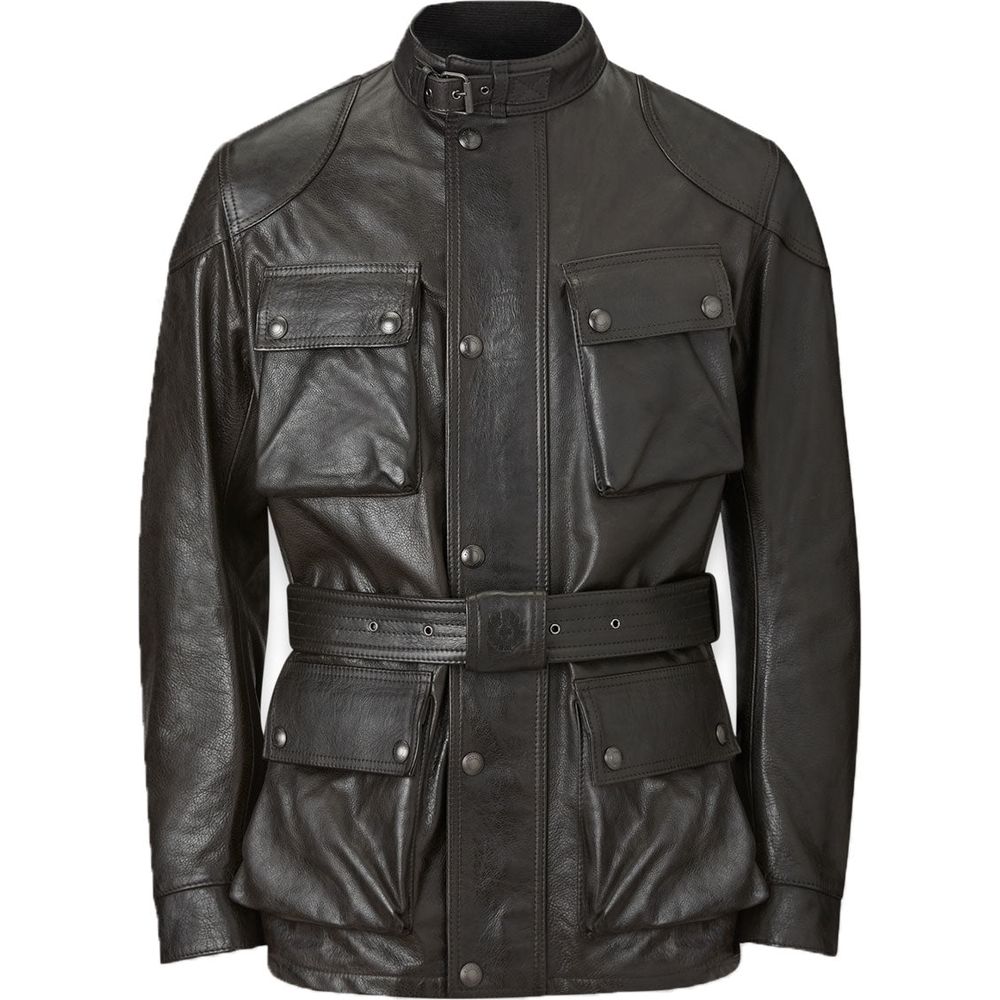 Belstaff Trialmaster Leather Jacket Antique Black