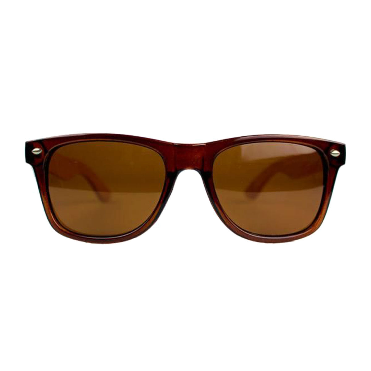 Bikerheadz Polarised Sunglasses Eco Wood Brown