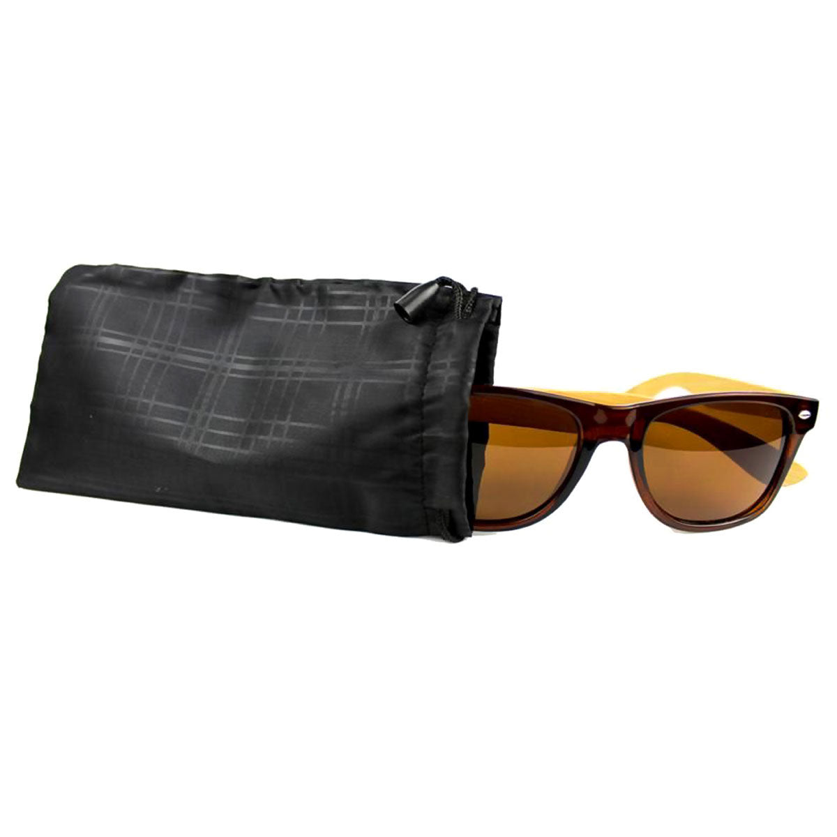 Bikerheadz Polarised Sunglasses Eco Wood Brown