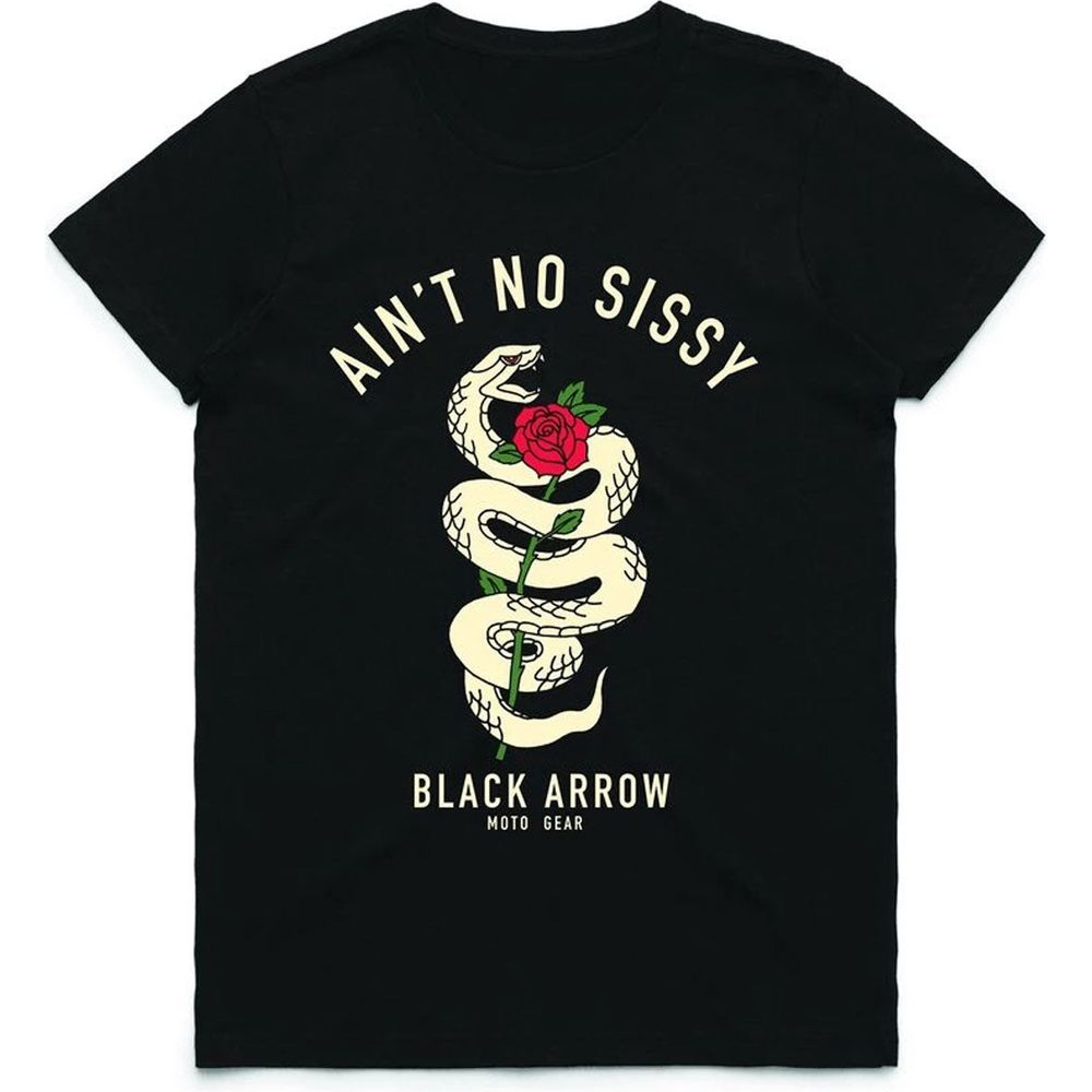 Black Arrow Ain't Not Sissy Ladies T-Shirt Black