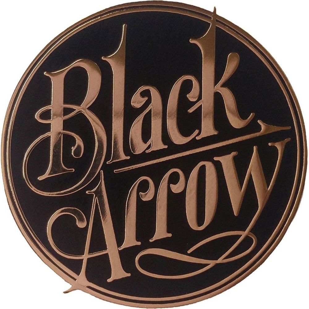 Black Arrow BA Logo Pin Black / Gold