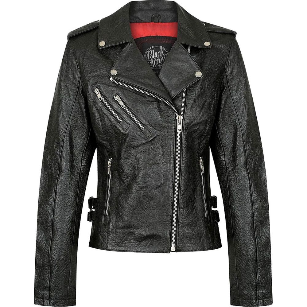 Black Arrow Gypsy Ladies Leather Jacket Black