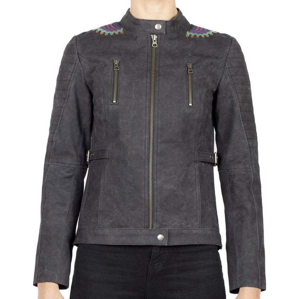 Black Arrow Urban Tribe Ladies Waxed Cotton Jacket Blue