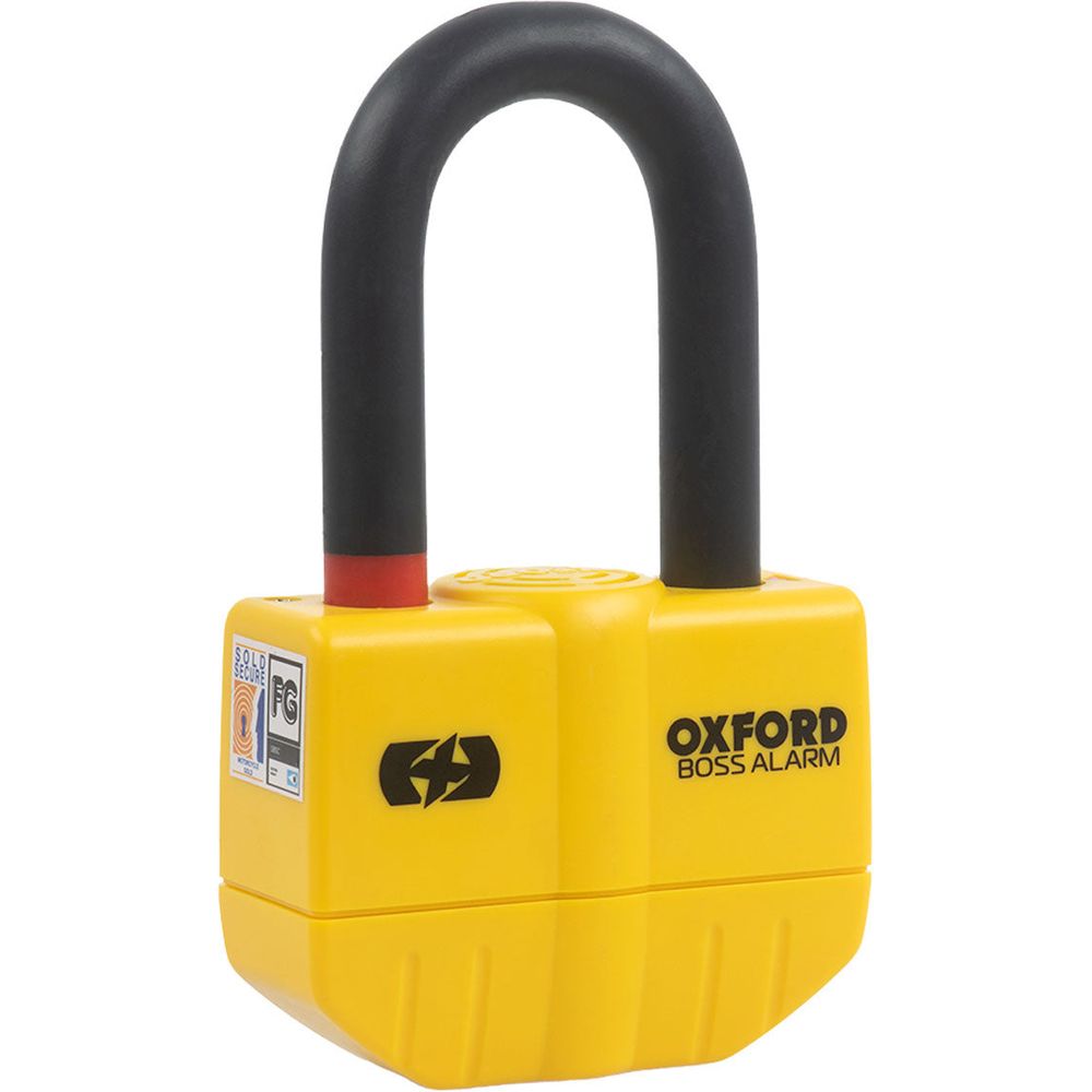 Oxford Boss Alarm 14mm Chain Lock Yellow