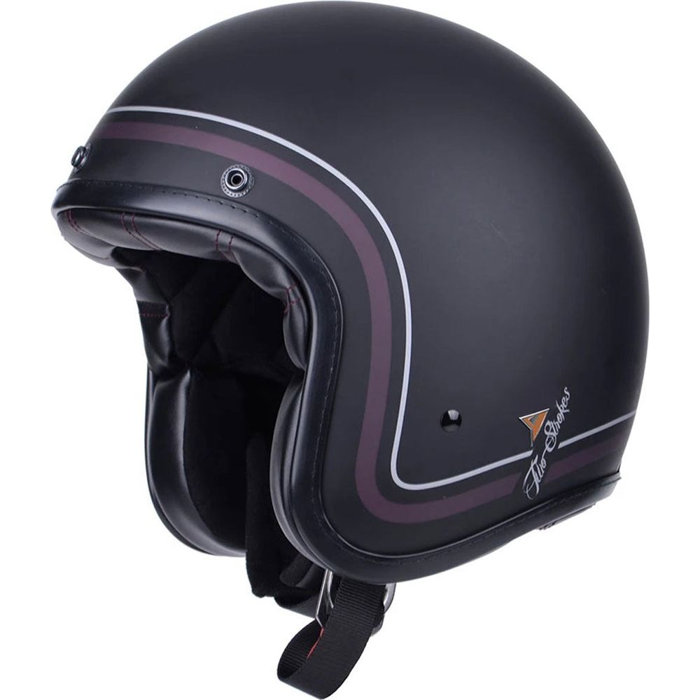 ByCity Two Strokes Open Face Helmet Black