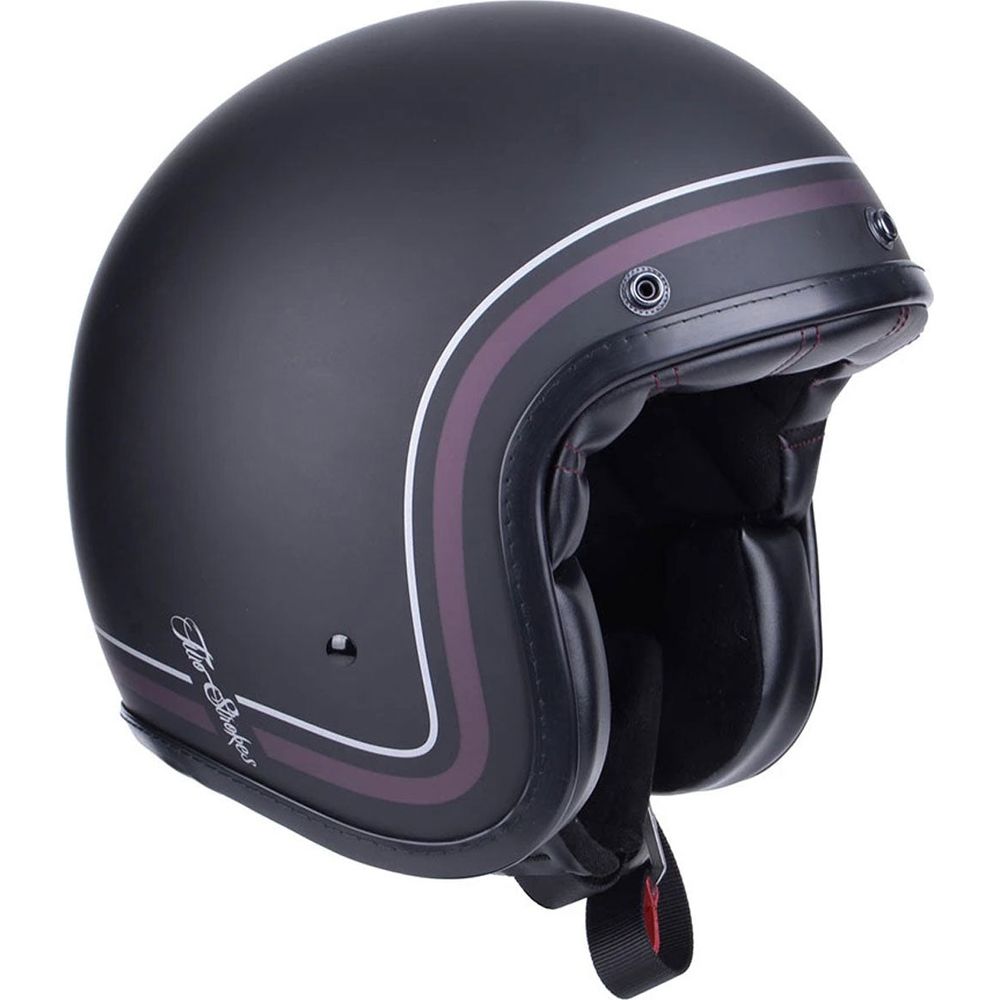 ByCity Two Strokes Open Face Helmet Black