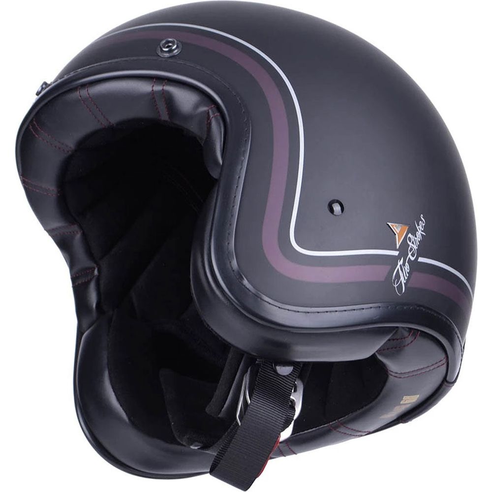 ByCity Two Strokes Open Face Helmet Black