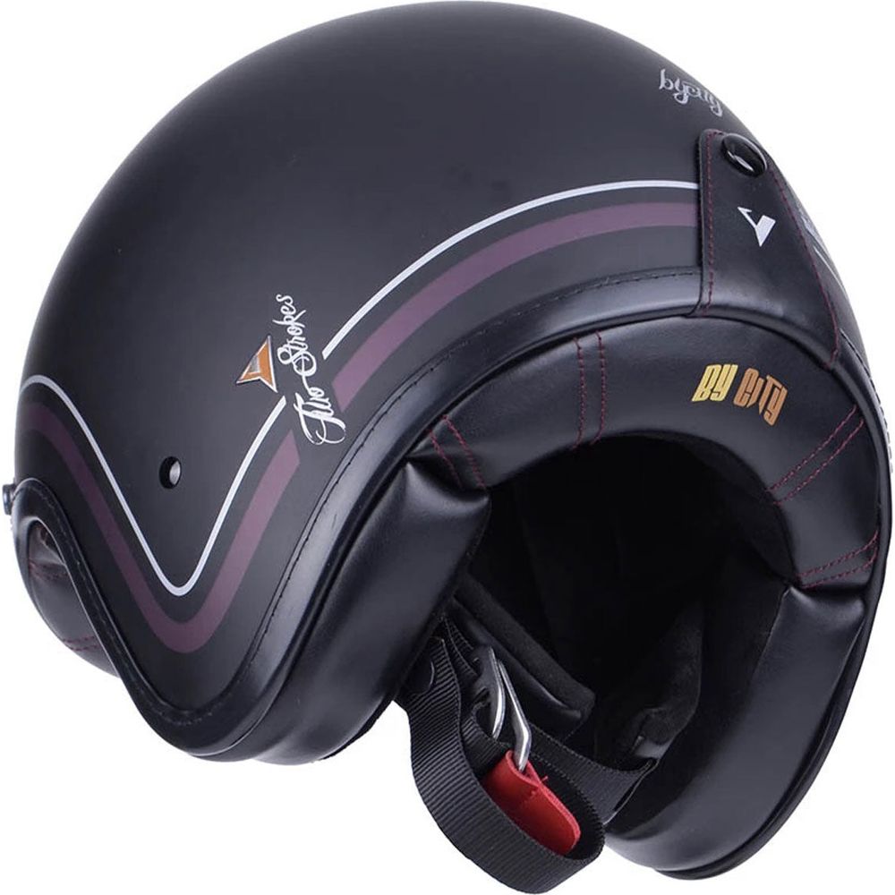 ByCity Two Strokes Open Face Helmet Black