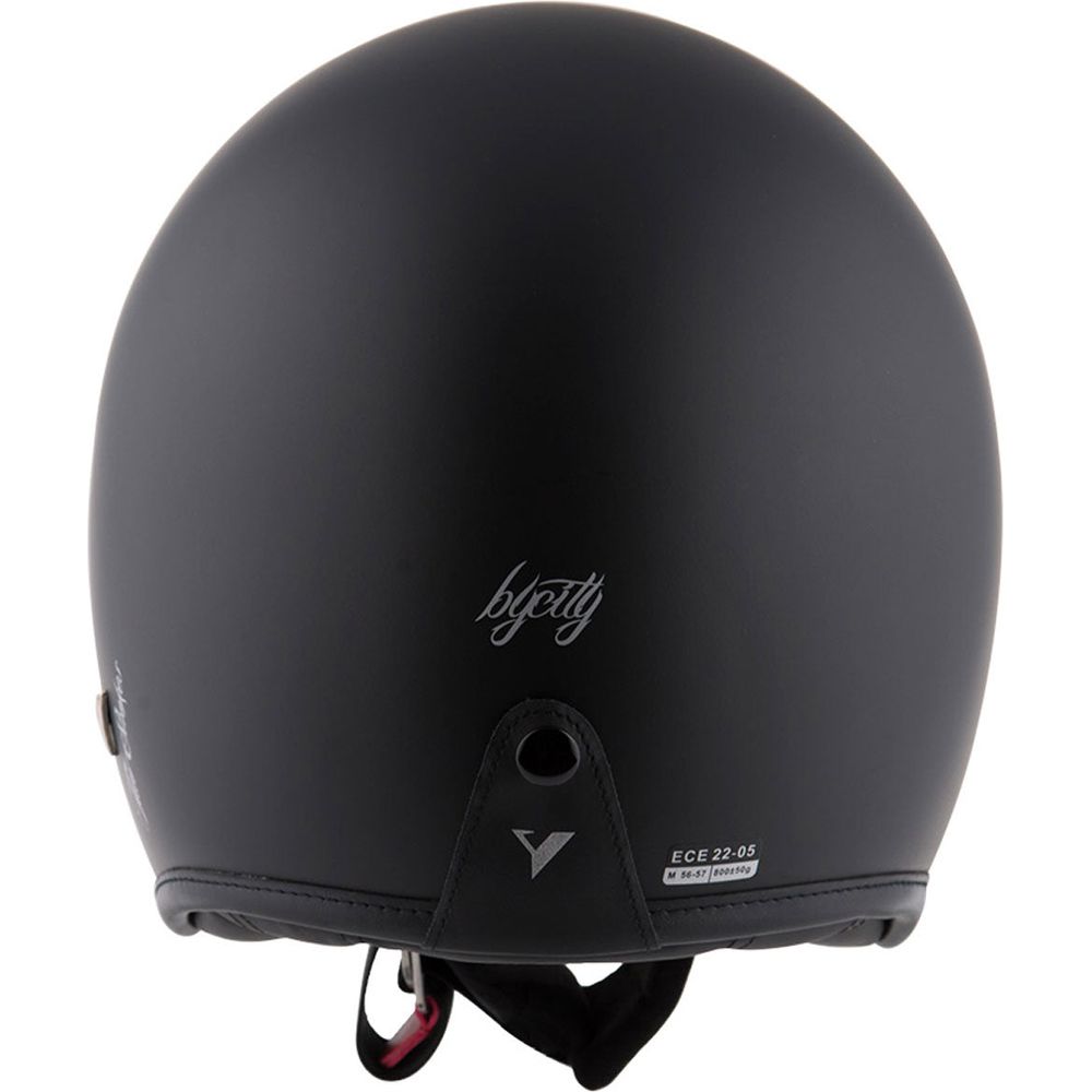 ByCity Two Strokes Open Face Helmet Full Black