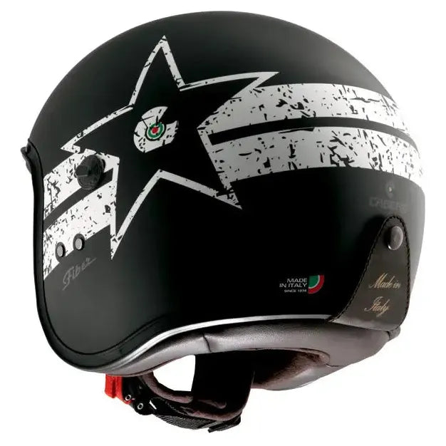 Caberg Freeride Soul Open Face Helmet Matt Black / White  - FREE UK Shipping, FREE 365 Day Returns | Moto Central