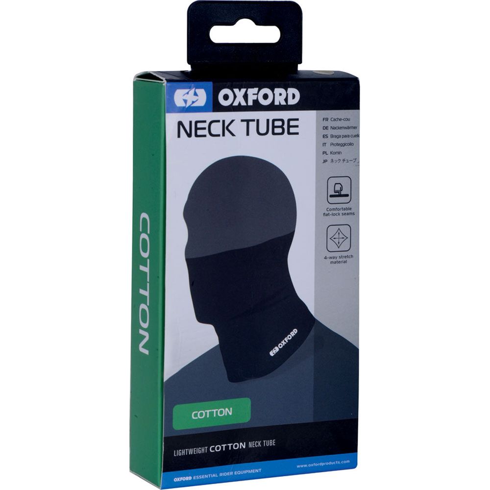 Oxford Neck Tube Cotton Black