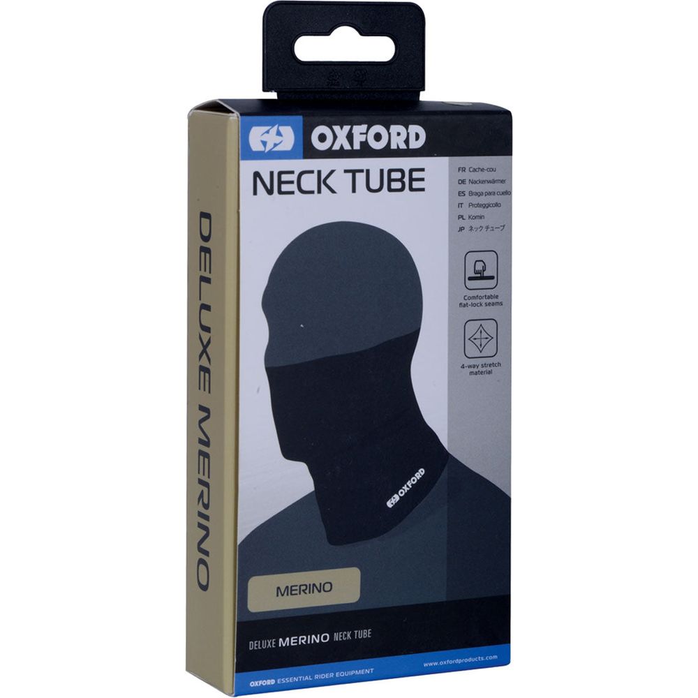 Oxford Deluxe Neck Tube Merino Black