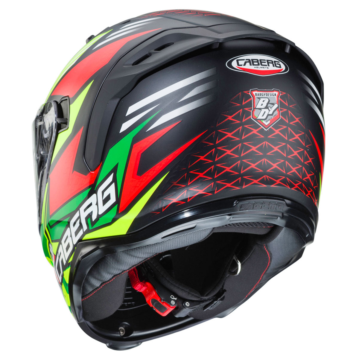 Caberg Avalon Giga Full Face Helmet Matt Black / Fluo Yellow / Fluo Red  - FREE UK Delivery - Moto Central