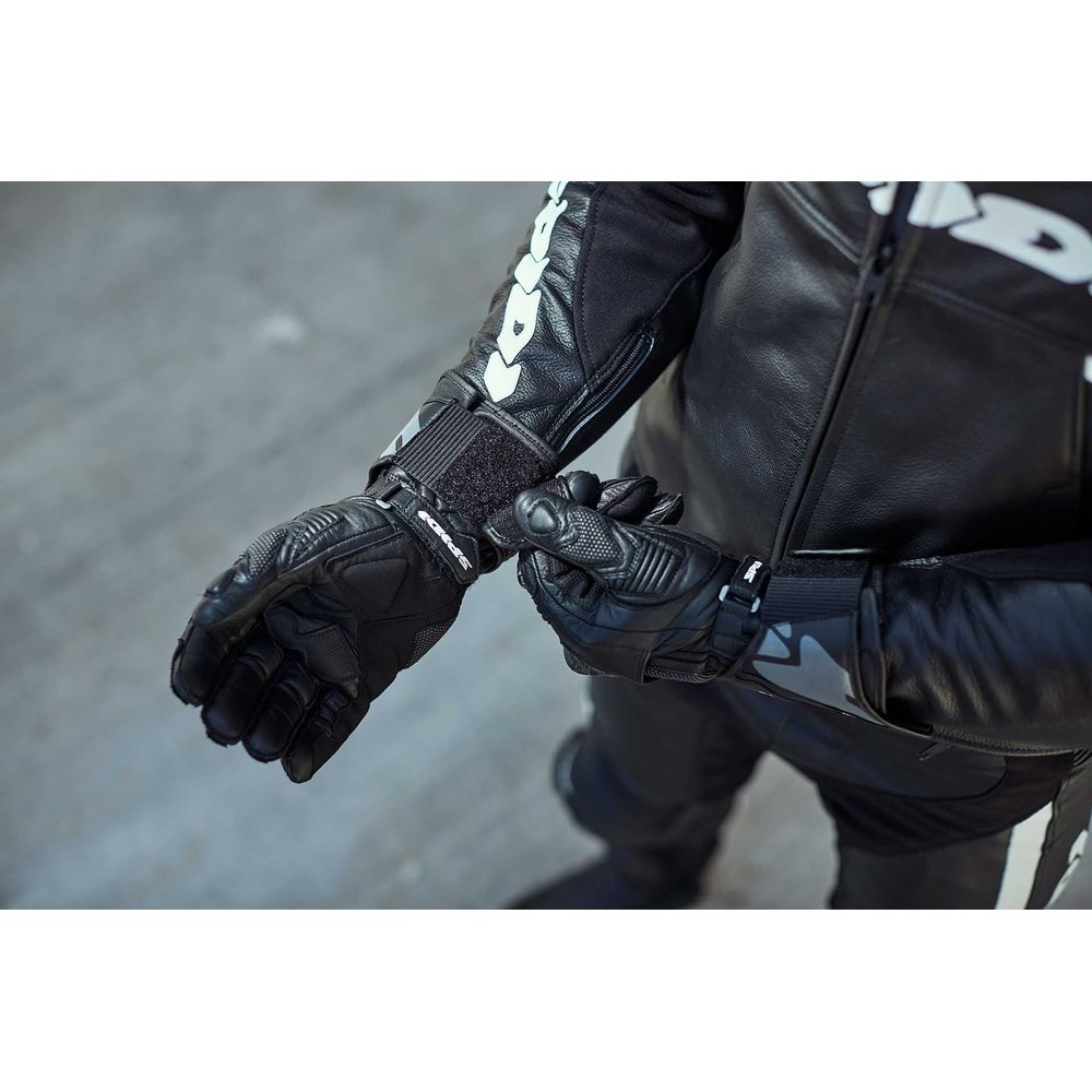 Spidi Carbo 5 CE Leather Gloves Black