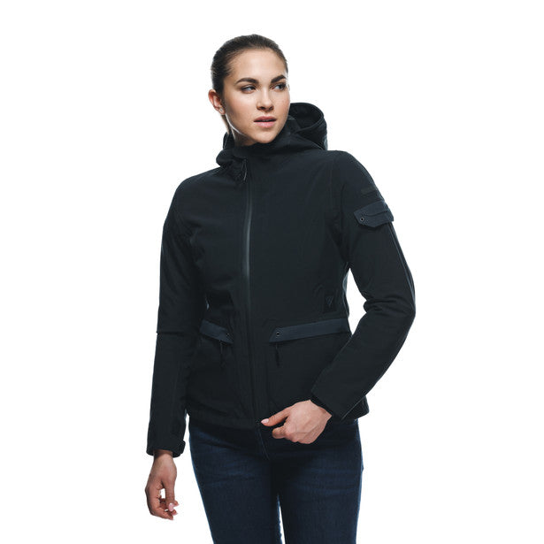 Dainese Centrale Absoluteshell Pro Ladies Hooded Textile Jacket Black