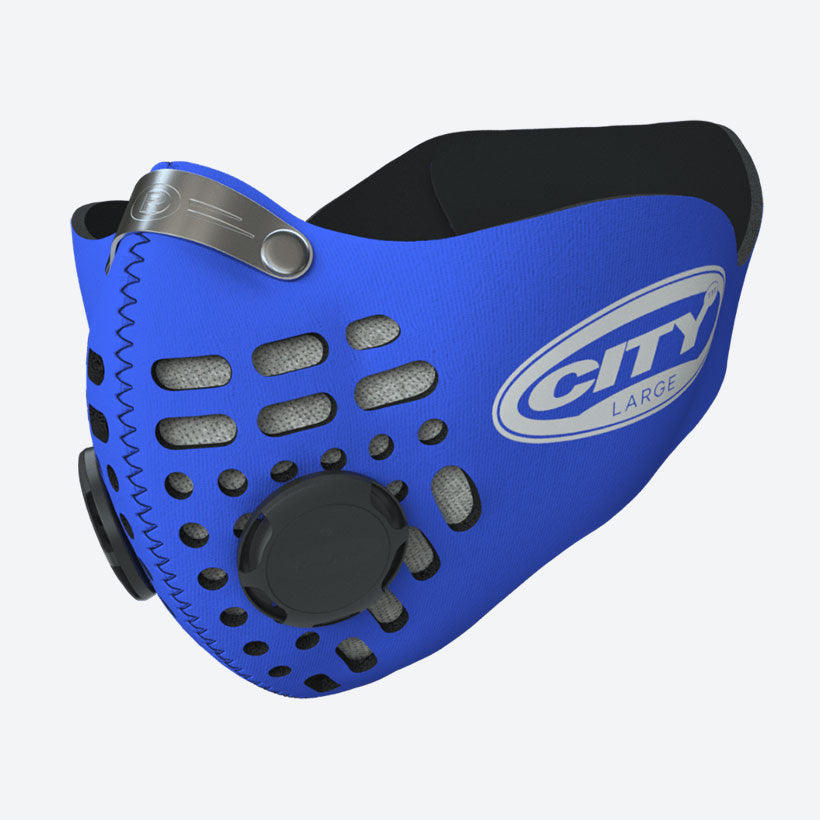 Respro City Face Mask Blue RC01 - FREE UK Shipping, FREE 365 Day Returns | Moto Central