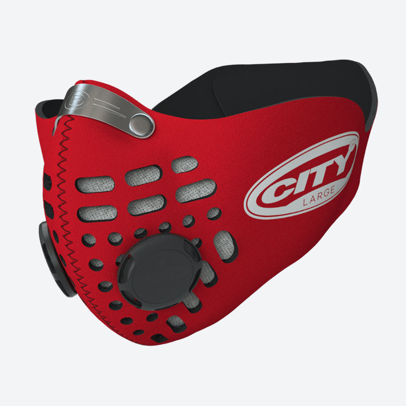 Respro City Face Mask Red RC01 - FREE UK Shipping, FREE 365 Day Returns | Moto Central