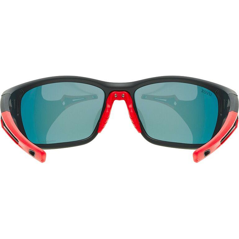 Uvex SP 232 Polarised Sunglasses Black / Red - FREE UK Shipping, FREE 365 Day Returns | Moto Central