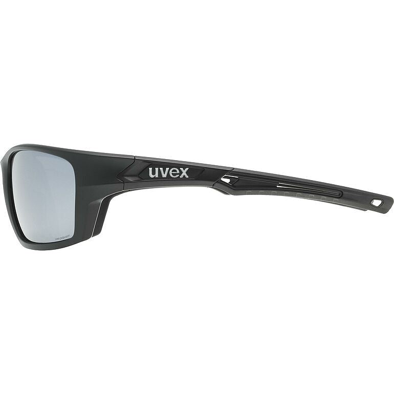 Uvex SP 232 Polarised Sunglasses Black / Silver - FREE UK Shipping, FREE 365 Day Returns | Moto Central