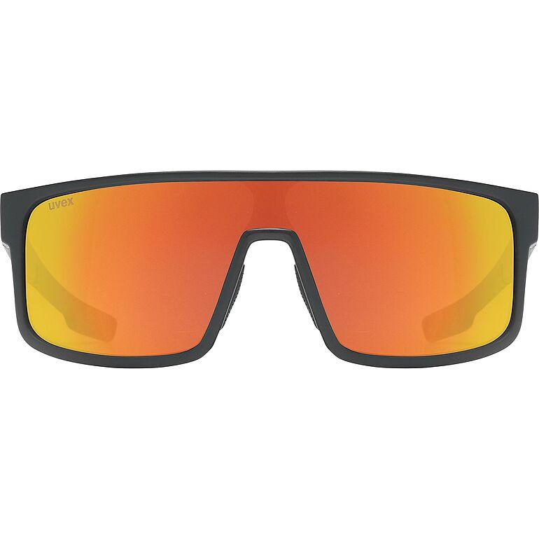 Uvex LGL 51 Sunglasses Matt Black / Red - FREE UK Shipping, FREE 365 Day Returns | Moto Central