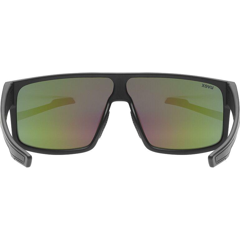 Uvex LGL 51 Sunglasses Matt Black / Green  - FREE UK Shipping, FREE 365 Day Returns | Moto Central