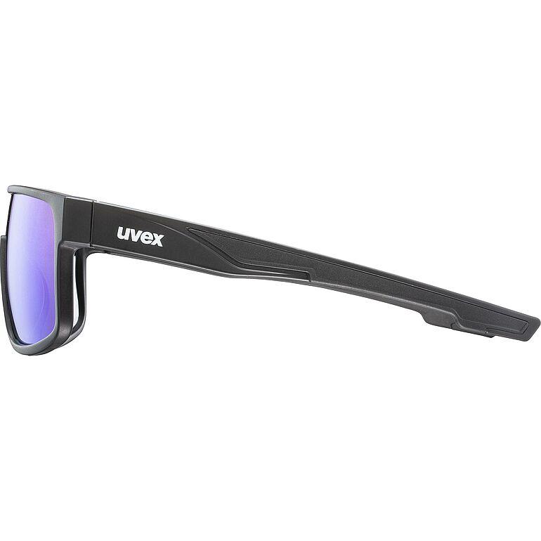 Uvex LGL 51 Sunglasses Matt Black / Green  - FREE UK Shipping, FREE 365 Day Returns | Moto Central