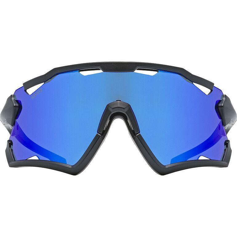 Uvex SP 228 Sunglass Black / Blue - FREE UK Shipping, FREE 365 Day Returns | Moto Central