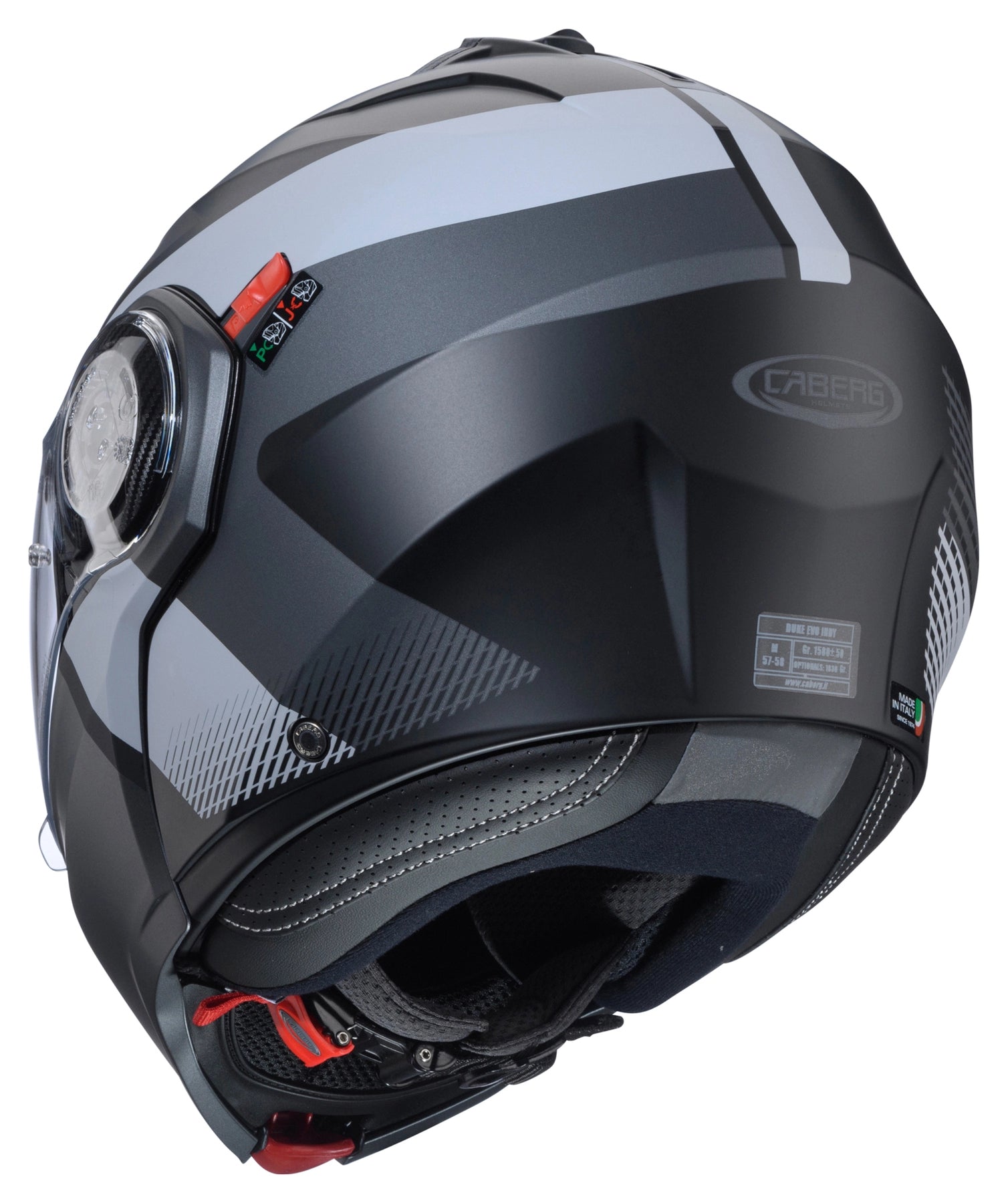 Caberg Duke Evo Indy Flip-Up Helmet Matt Black / Gun Metal / Grey - FREE UK Shipping, FREE 365 Day Returns | Moto Central