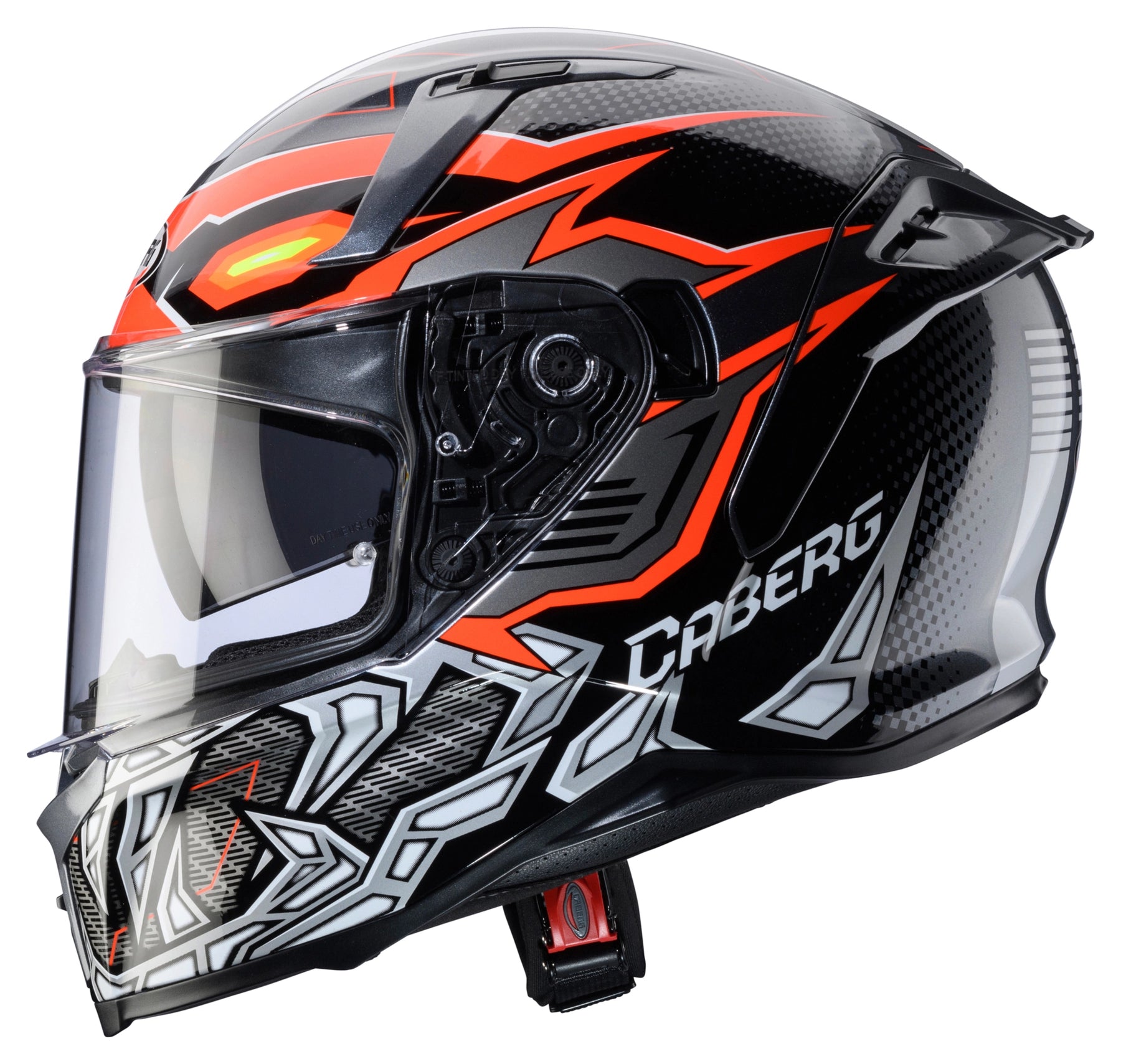 Caberg Avalon X Gurkha Full Face Helmet Black / Grey / Fluo Orange - FREE UK Shipping, FREE 365 Day Returns | Moto Central