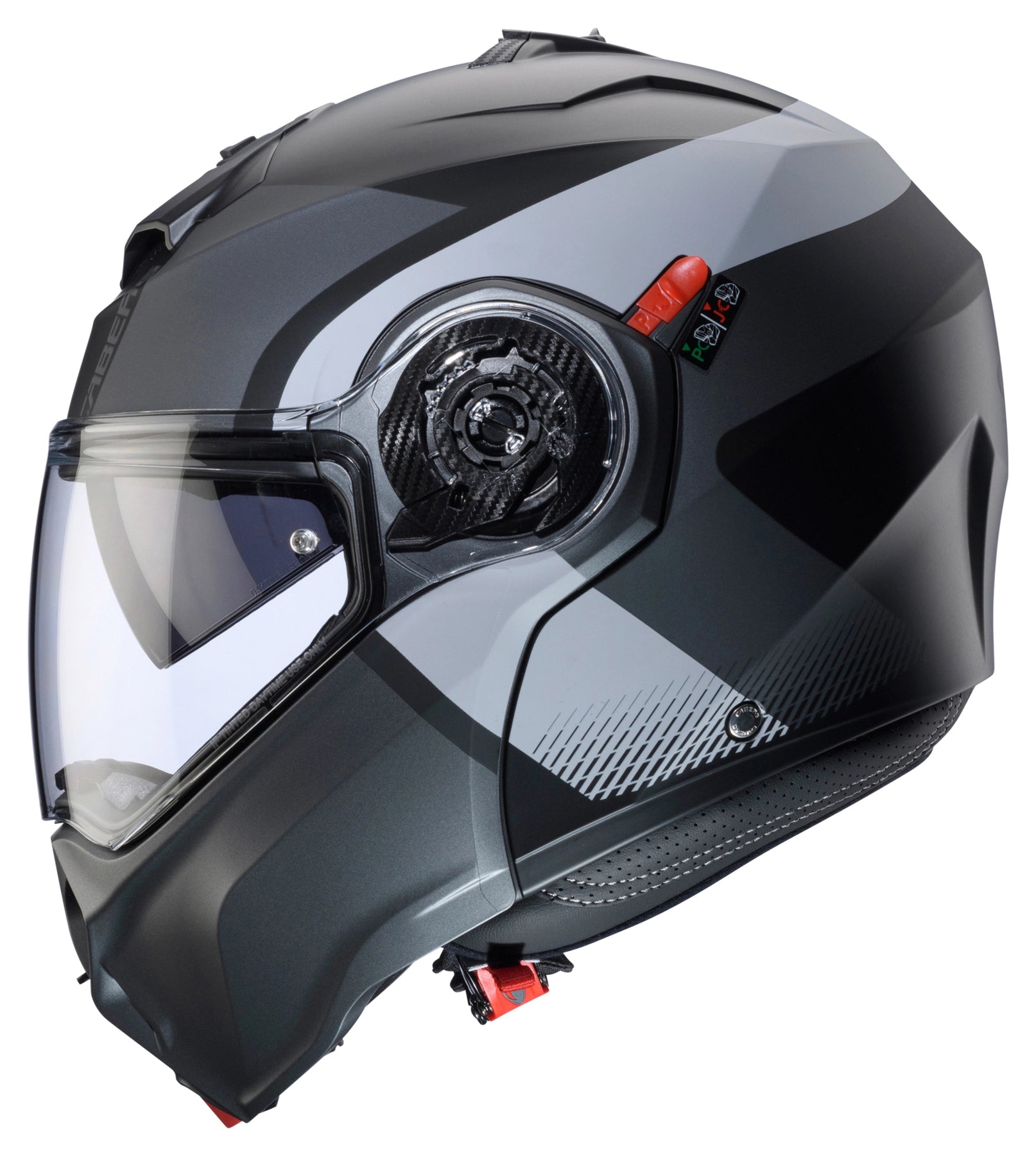 Caberg Duke Evo Indy Flip-Up Helmet Matt Black / Gun Metal / Grey - FREE UK Shipping, FREE 365 Day Returns | Moto Central