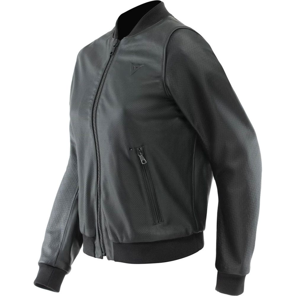 Dainese Accento Ladies Perforated Leather Jacket Black - FREE UK Shipping, FREE 365 Day Returns | Moto Central