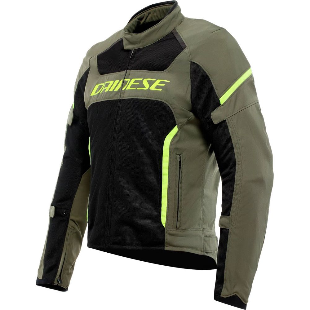 Dainese Air Frame 3 Textile Jacket Army Green / Black / Fluo Yellow