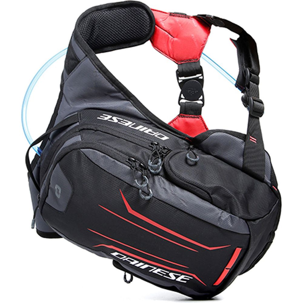 Dainese Alligator Backpack Black / Red With 2L Water Bag