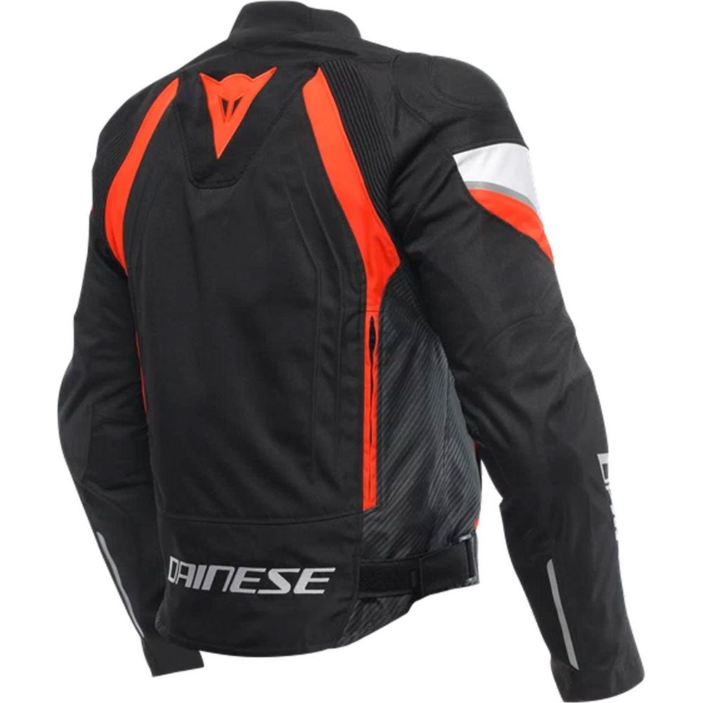 Dainese Avro 5 Textile Jacket Black / Fluo Red / White