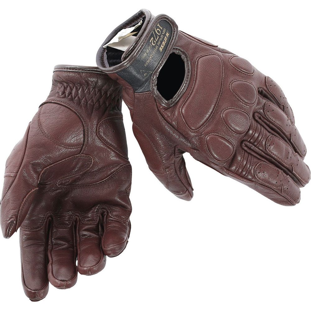 Dainese Blackjack Leather Gloves Dark Brown