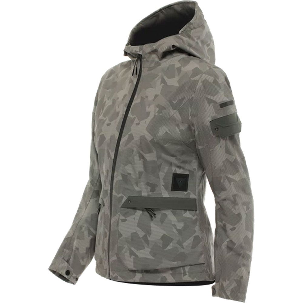 Dainese Centrale Absoluteshell Pro Ladies Hooded Textile Jacket Camo Green