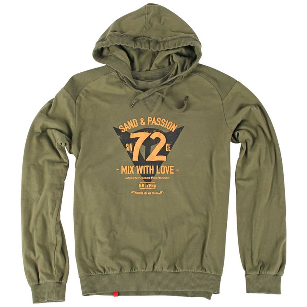 Dainese Felpa 72 & Passion Casual Hoodie Military Green