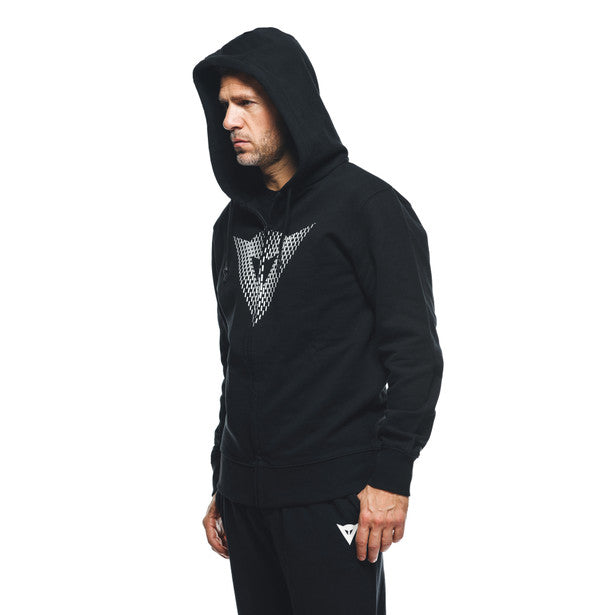 Dainese Logo Front Zip Casual Hoodie Black