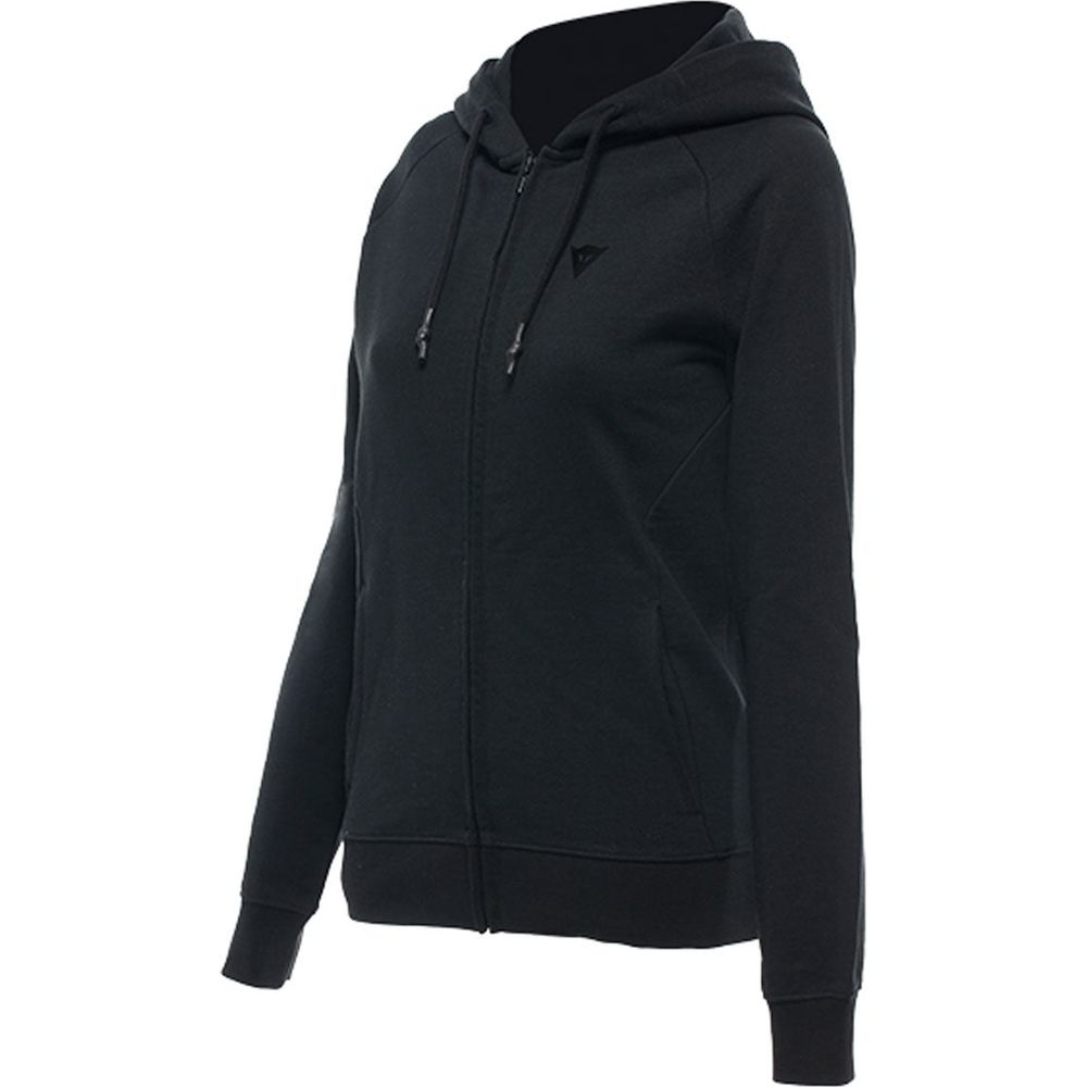 Dainese Logo Ladies Front Zip Casual Hoodie Black