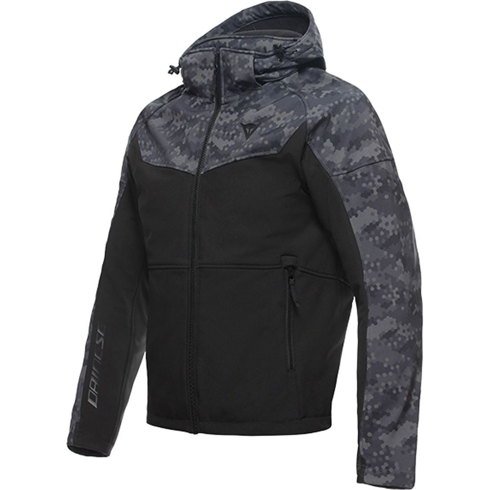 Dainese Ignite Hooded Textile Jacket Black / Camo Grey