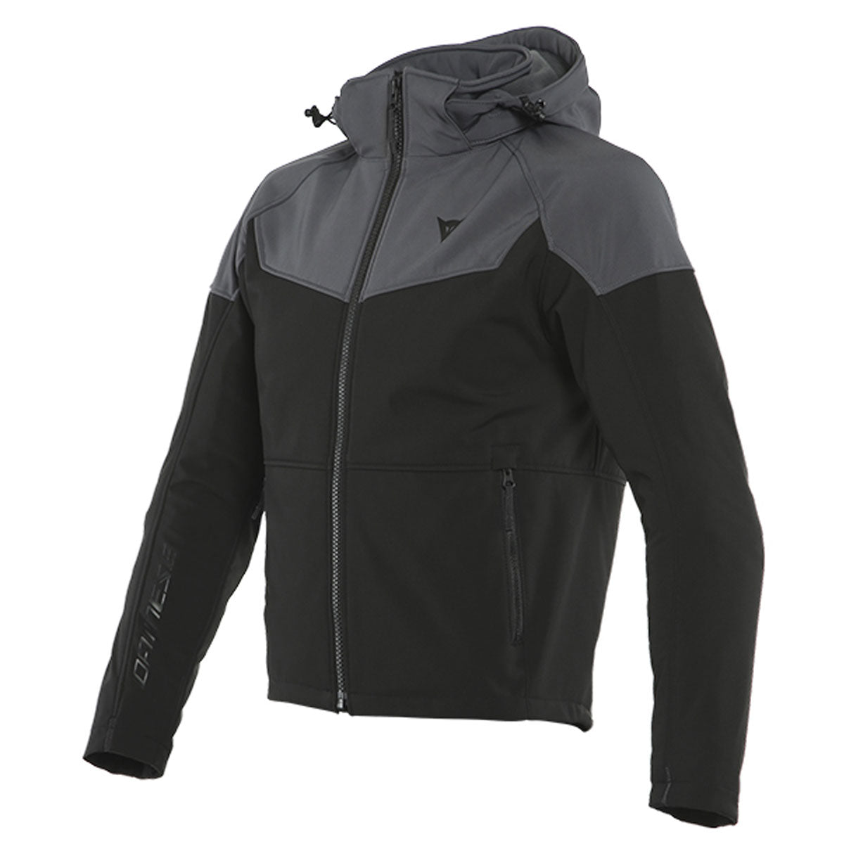 Dainese Ignite Hooded Textile Jacket Black / Anthracite - FREE UK Shipping, FREE 365 Day Returns | Moto Central