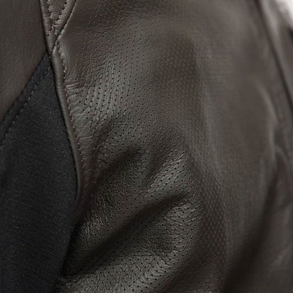 Dainese Istrice Perforated Leather Jacket Dark Brown