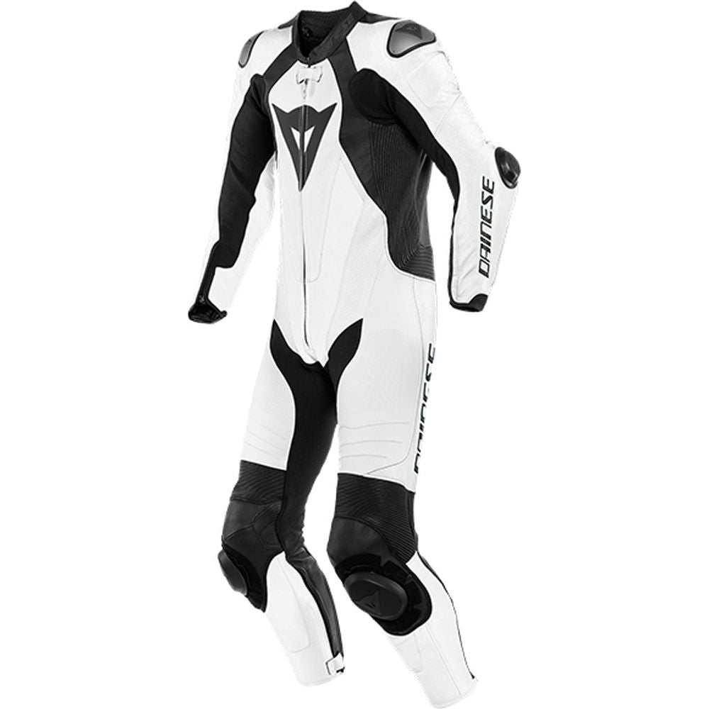 Dainese Laguna Seca 5 One Piece Perforated Leather Suit White / Black