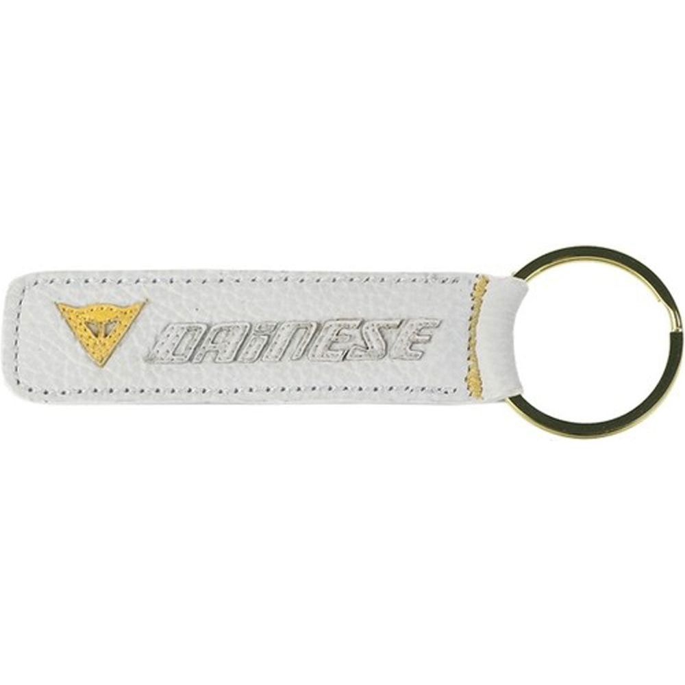 Dainese Leather Key Ring Yellow / White