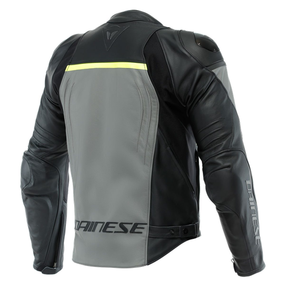 Dainese Racing 4 Leather Jacket Charcoal Grey / Black