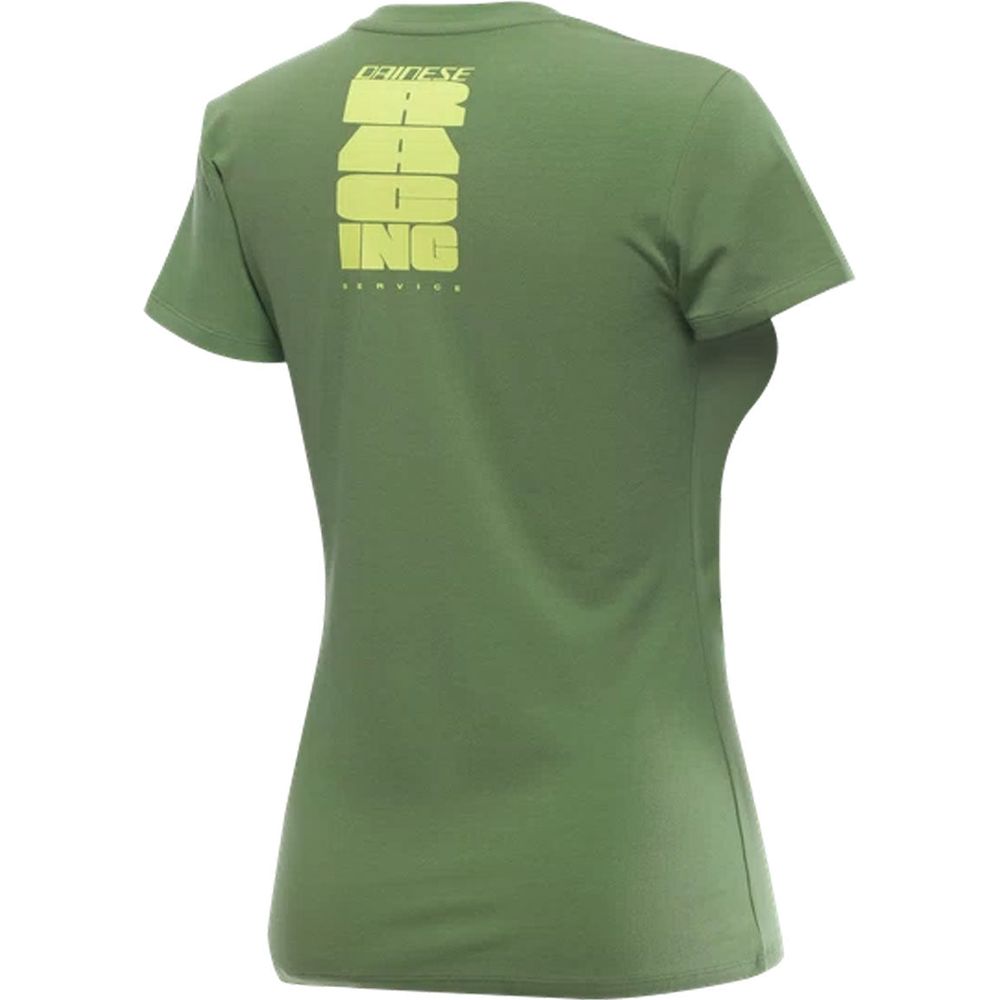 Dainese Racing Service Ladies T-Shirt Kale Green - FREE UK Shipping, FREE 365 Day Returns | Moto Central